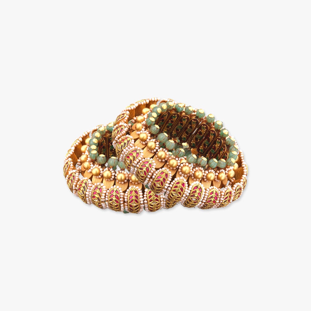 Rajwada Vaibhav Gold Bangles,,hi-res image number null