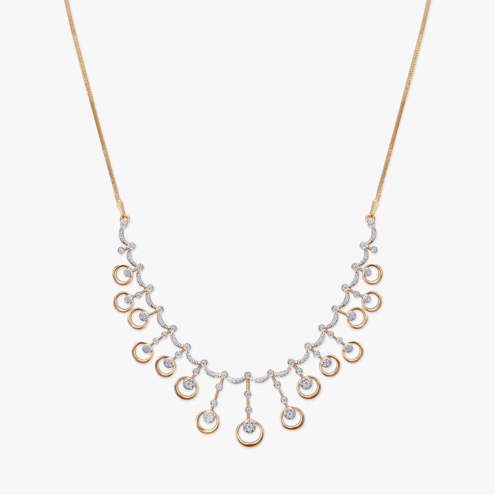 Dazzling Orbit Diamond Necklace Set,,hi-res image number null