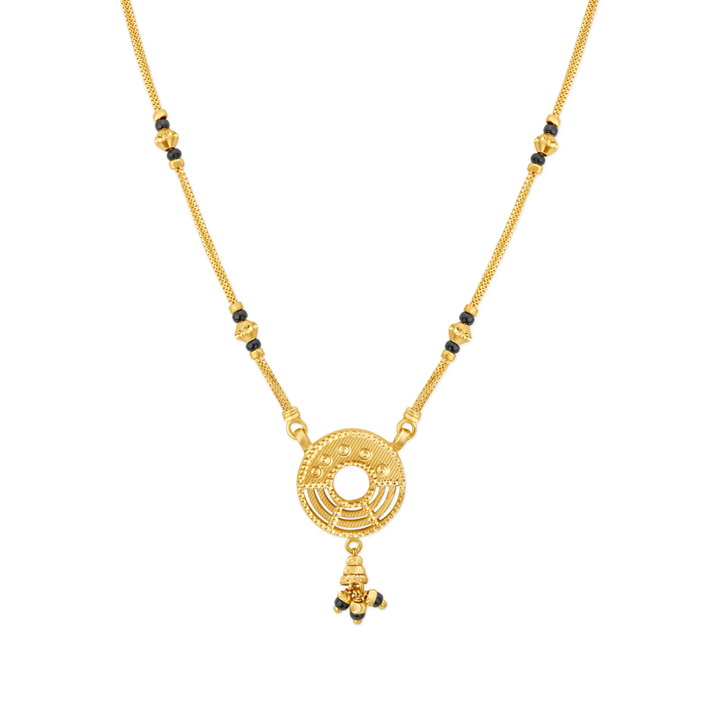 Eclectic Wheel Mangalsutra,,hi-res image number null