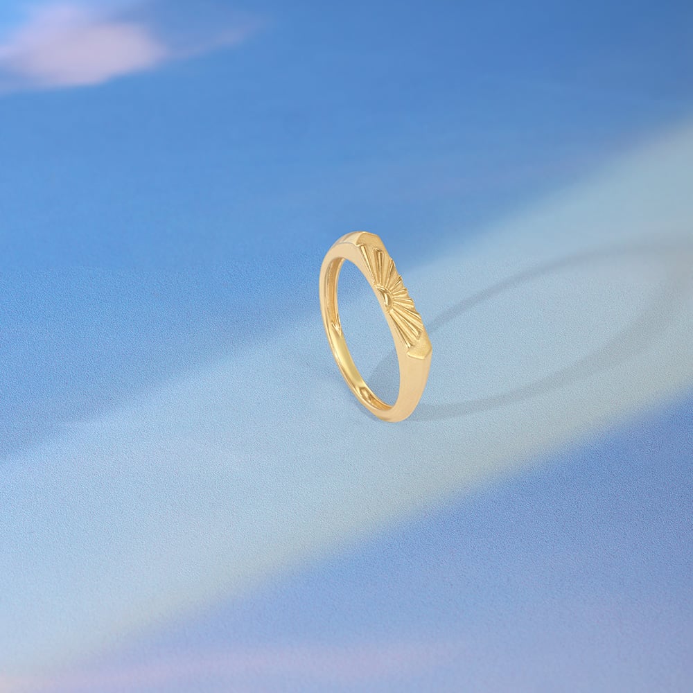 Radiant Minimal Gold Ring,,hi-res image number null