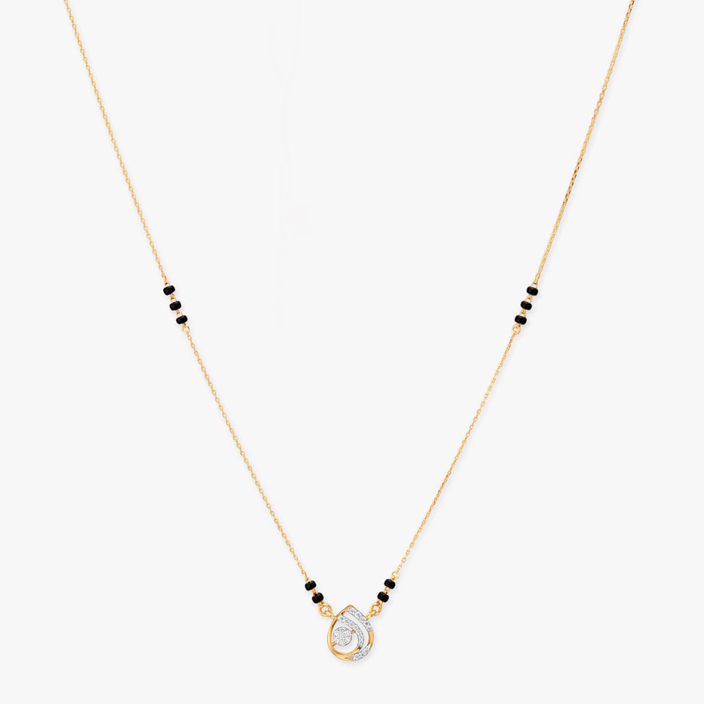 Twin Flame Diamond Mangalsutra,,hi-res image number null