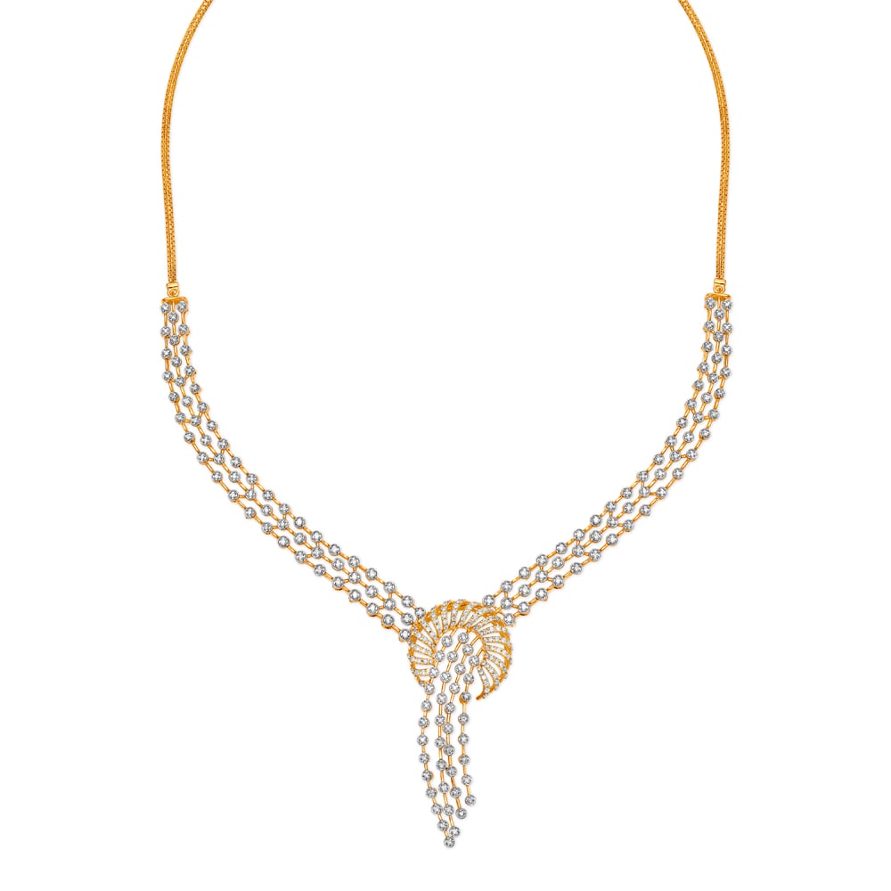 Glamorous Diamond Necklace Set,,hi-res image number null