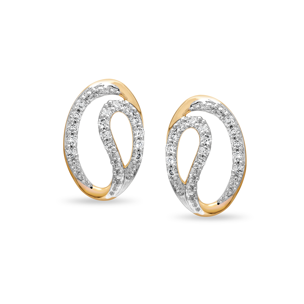 14KT  Yellow Gold Beyond the Basics Diamond Stud Earring,,hi-res image number null