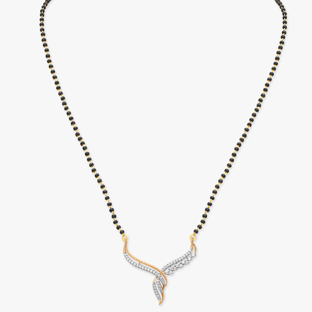 Contemporary Diamond Mangalsutra,,hi-res image number null