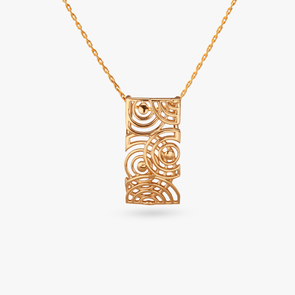 Ethereal Rhythm Gold Pendant,,hi-res image number null