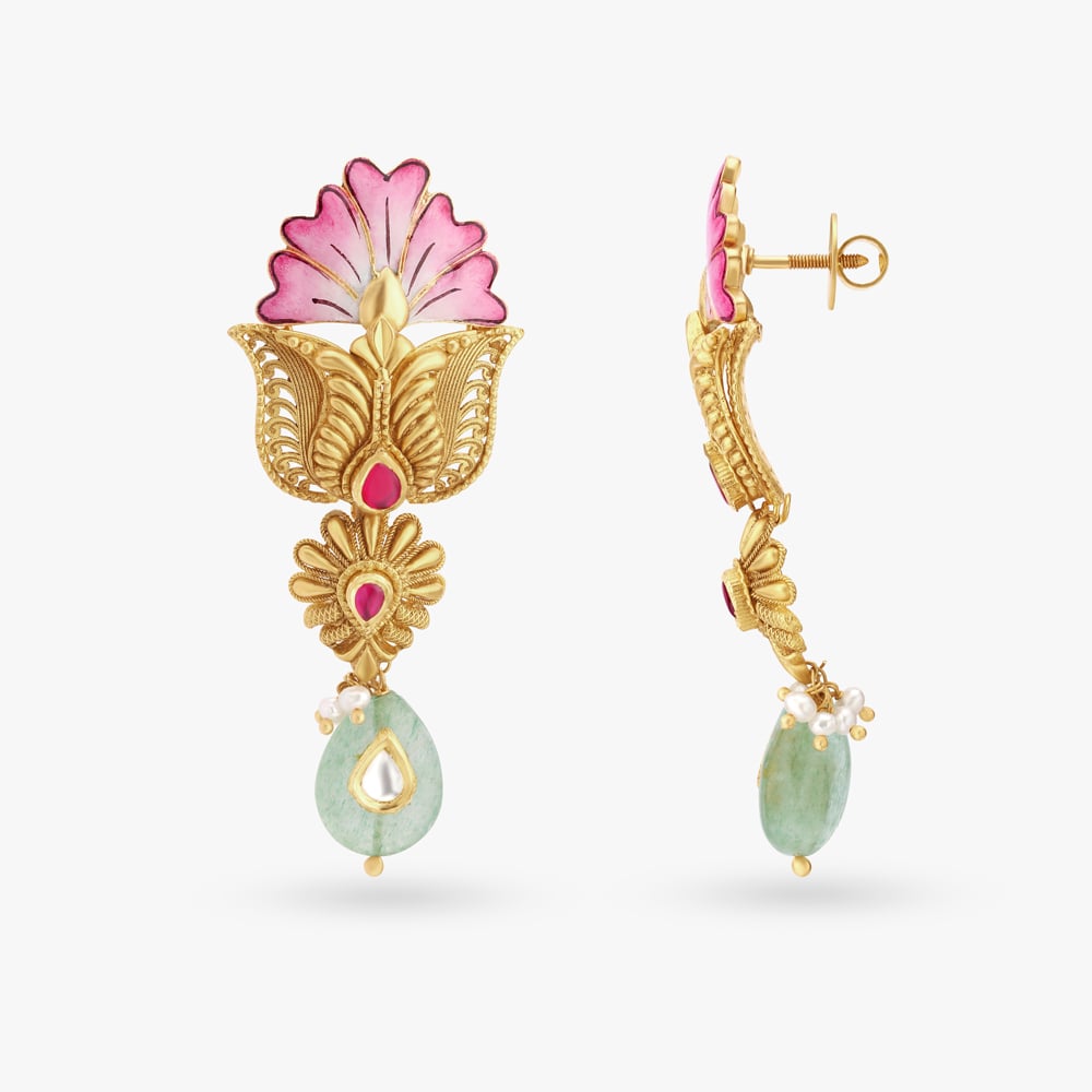 Glamorous Gold Necklace Set,,hi-res image number null
