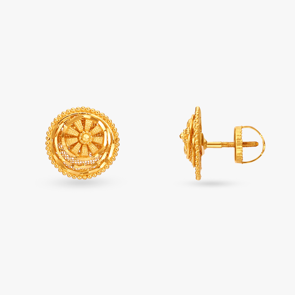 Magnifico Gold Pendant and Earrings Set,,hi-res image number null