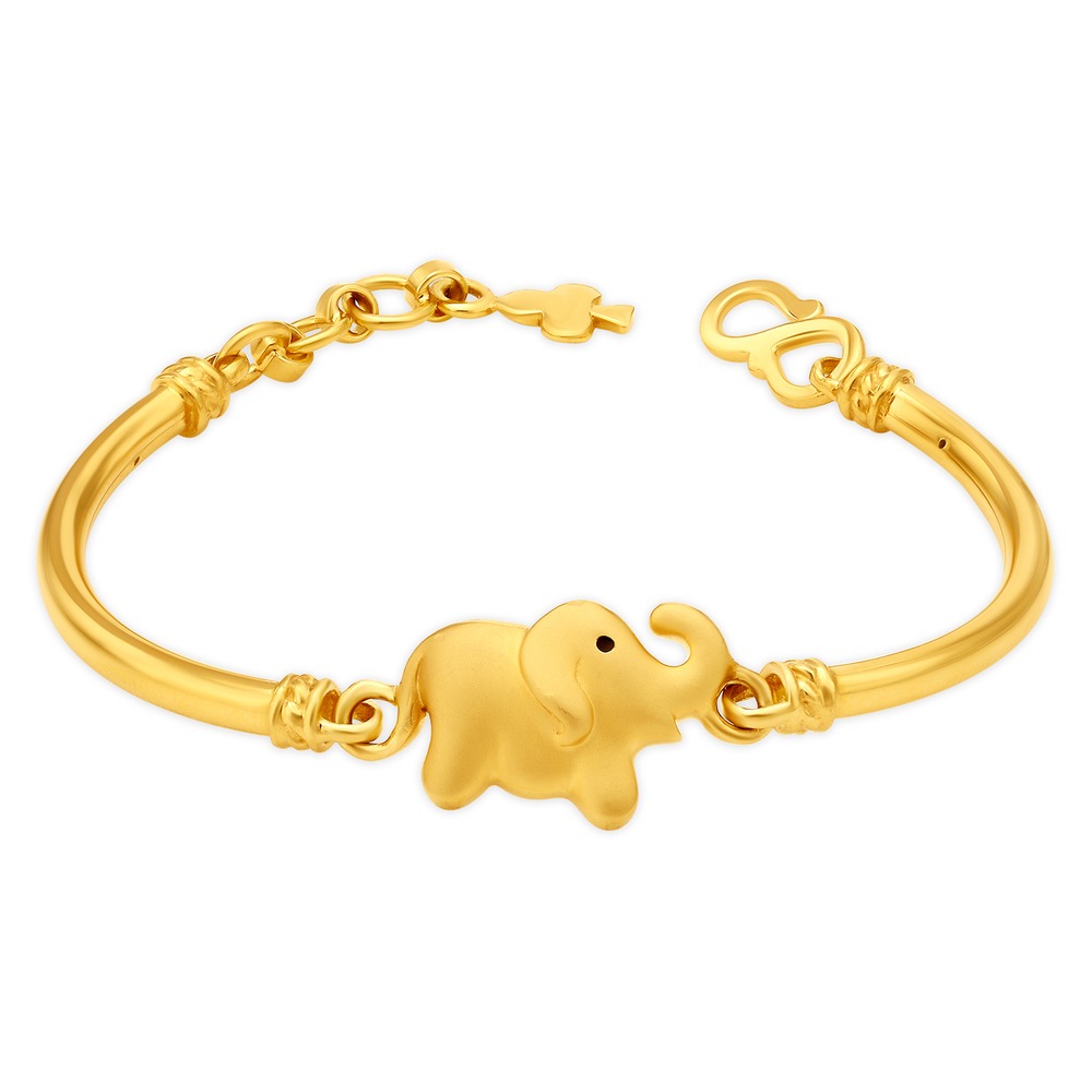 Kids  Bracelet  3 Line Elephant Imitation Hair Filigri  Gujjadi Swarna  Jewellers