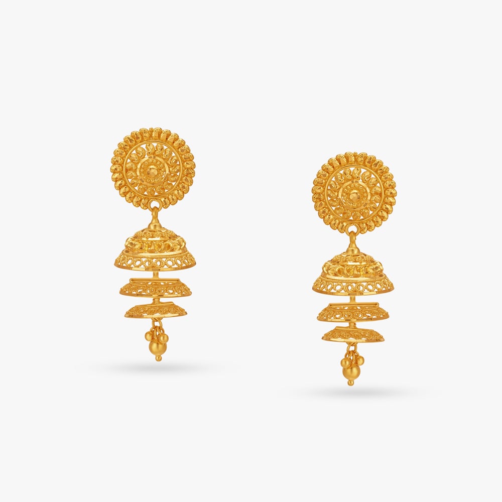 Mia By Tanishq 14kt Yellow Gold Diamond Drop Earrings | Gold diamond drop  earrings, Chic earrings, Diamond drop earrings