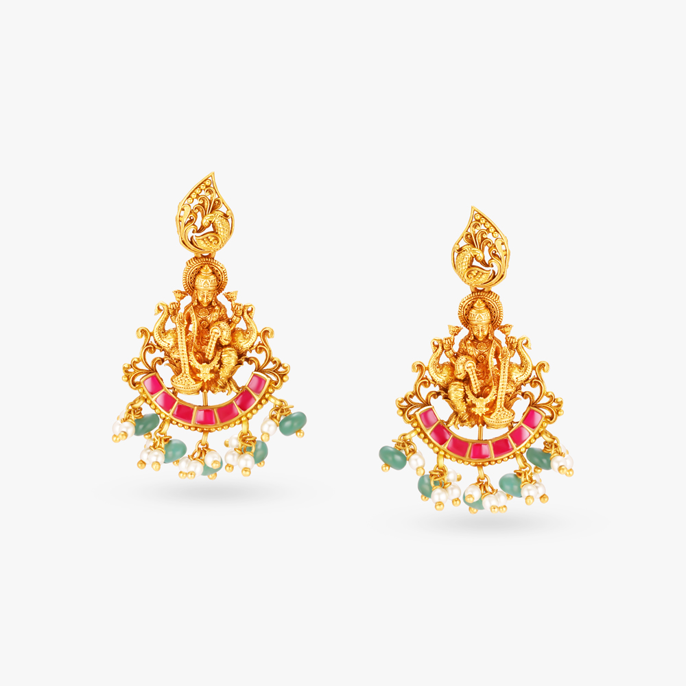 Divine Splendour Gold Necklace Set,,hi-res image number null