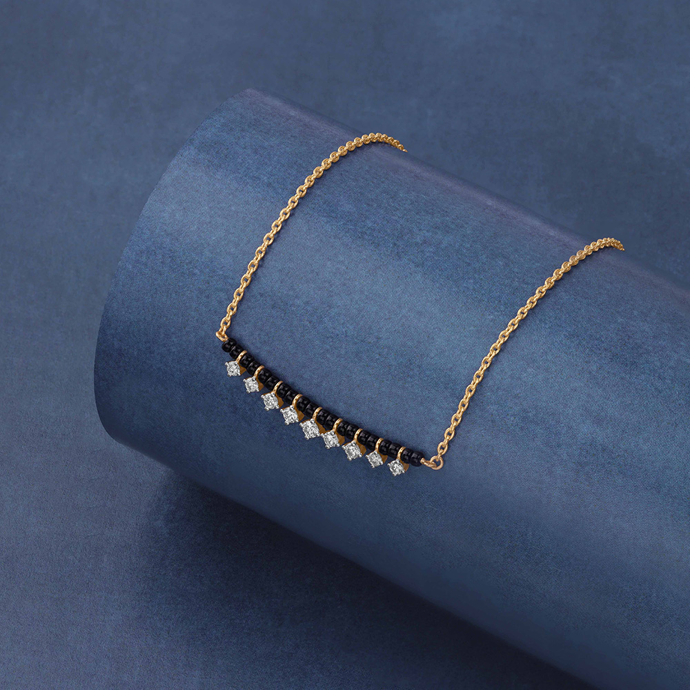 Delicate Dancing Diamond Mangalsutra,,hi-res image number null