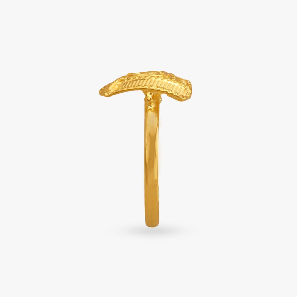 Pyramid Pulse Gold Finger Ring,,hi-res image number null