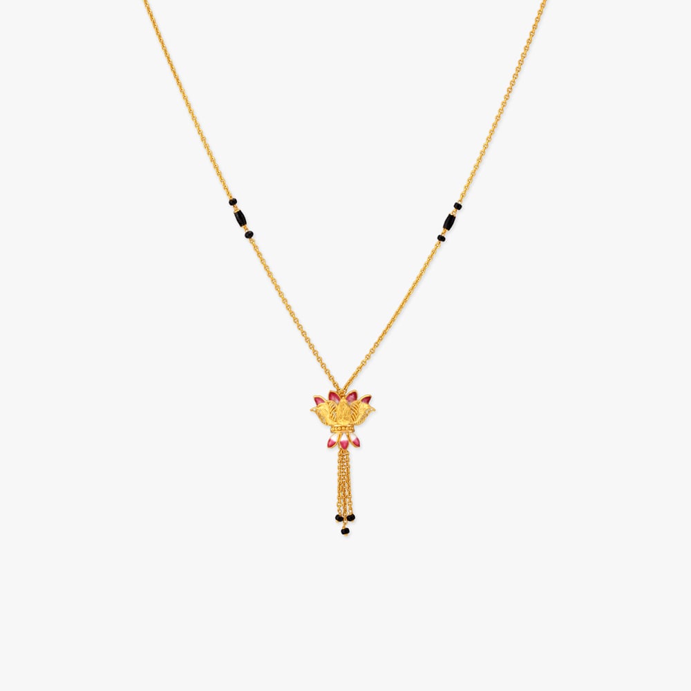 

Lotus Crown Gold Mangalsutra