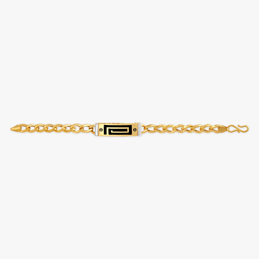 Appealing Engraved Gold Bracelet For Men,,hi-res image number null