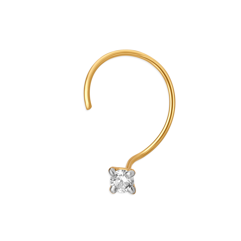 Buy Tanishq Women 18KT Gold and Diamond Nose Pin (0.626g) Online - Best  Price Tanishq Women 18KT Gold and Diamond Nose Pin (0.626g) - Justdial Shop  Online.
