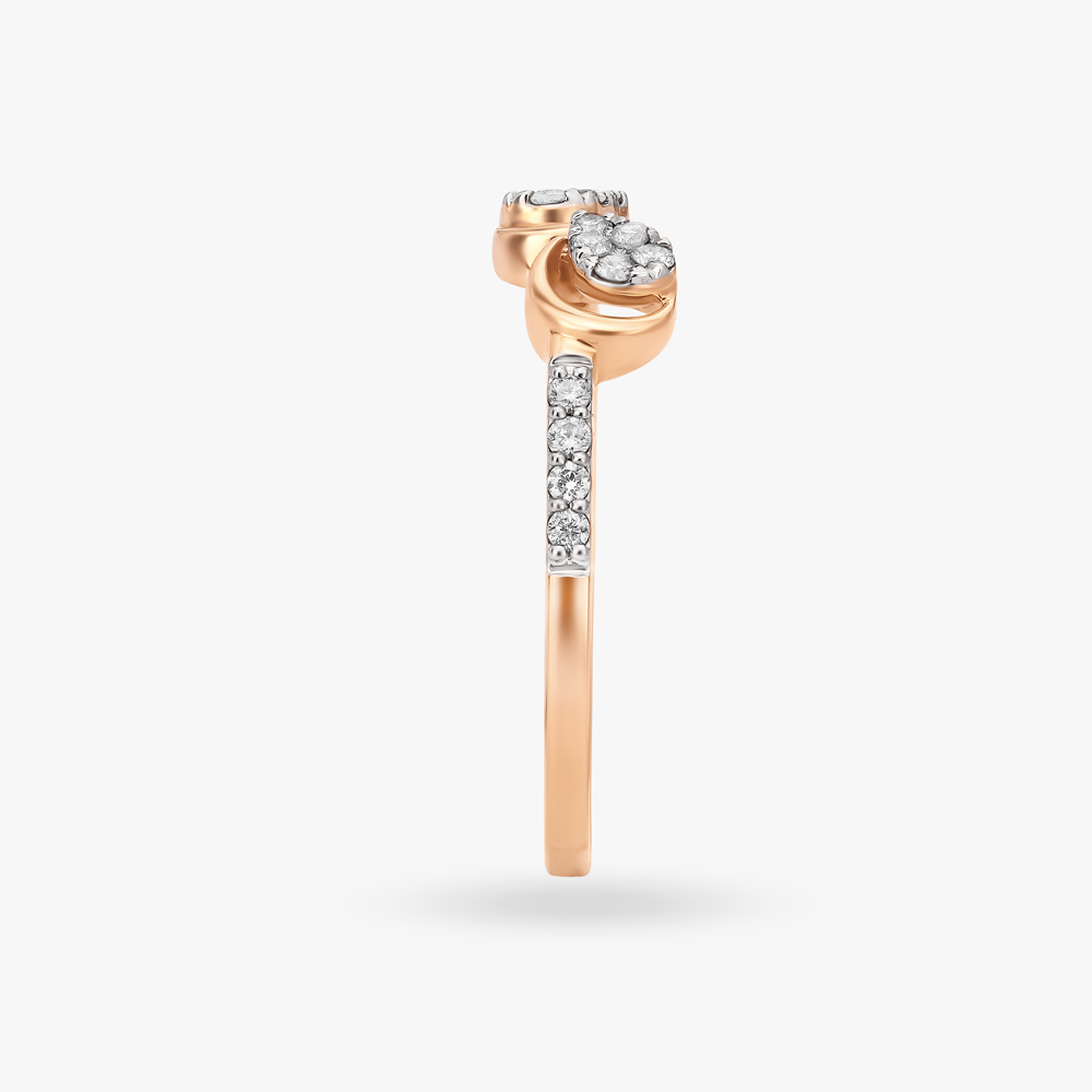 Enchanted Leaflet Diamond Elegance Finger Ring,,hi-res image number null
