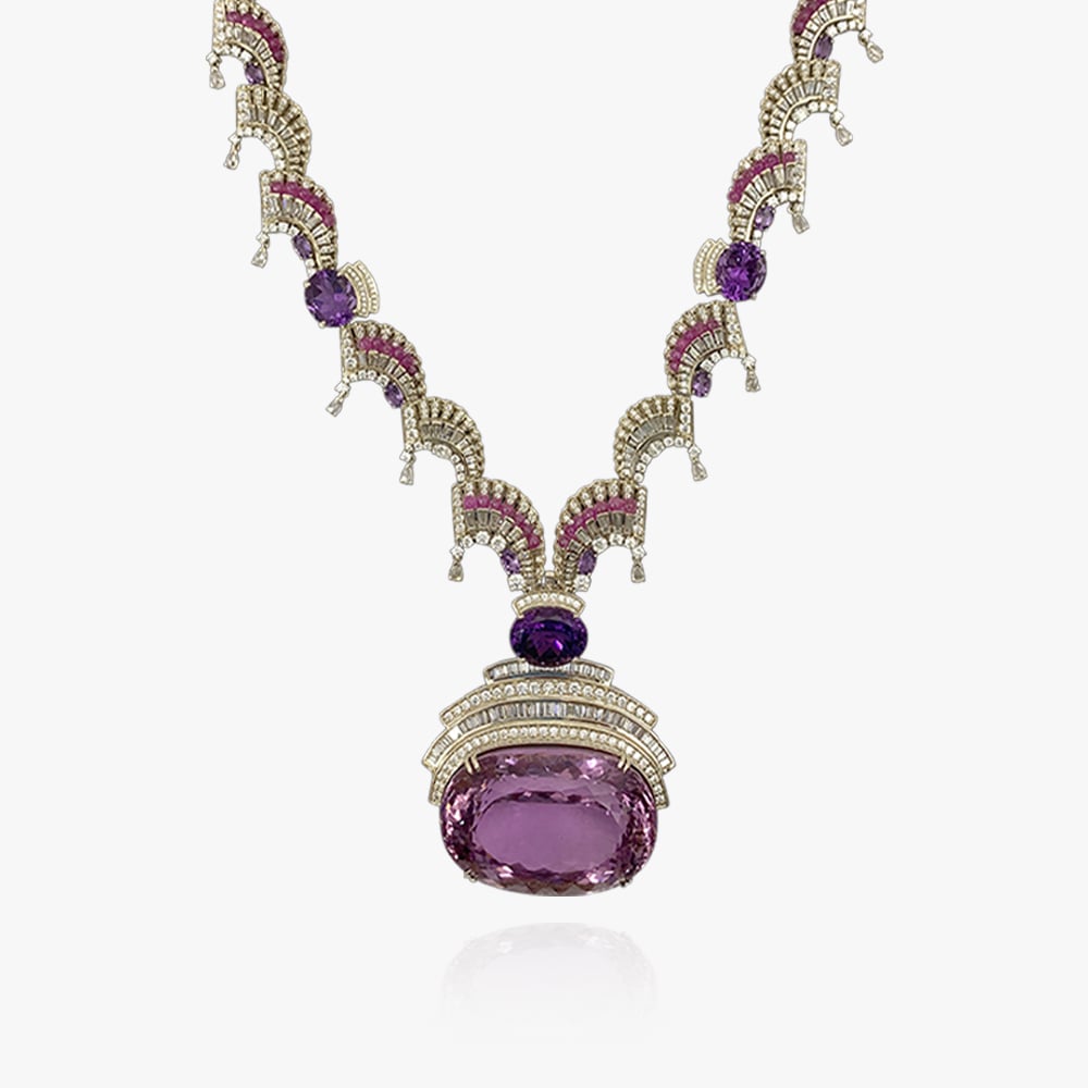 Majestic Arc Diamond Necklace Set,,hi-res image number null