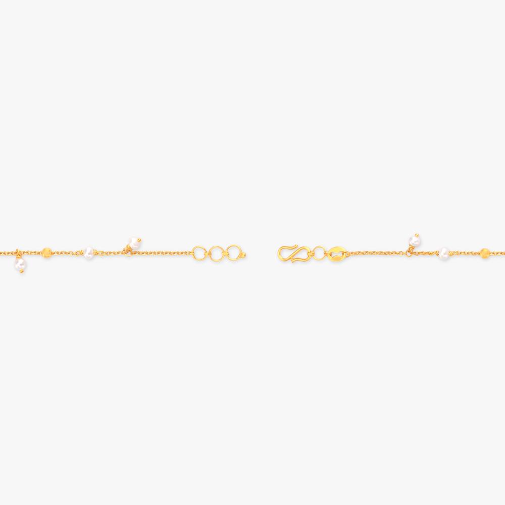 Moonlit Bead Gold Bracelet,,hi-res image number null