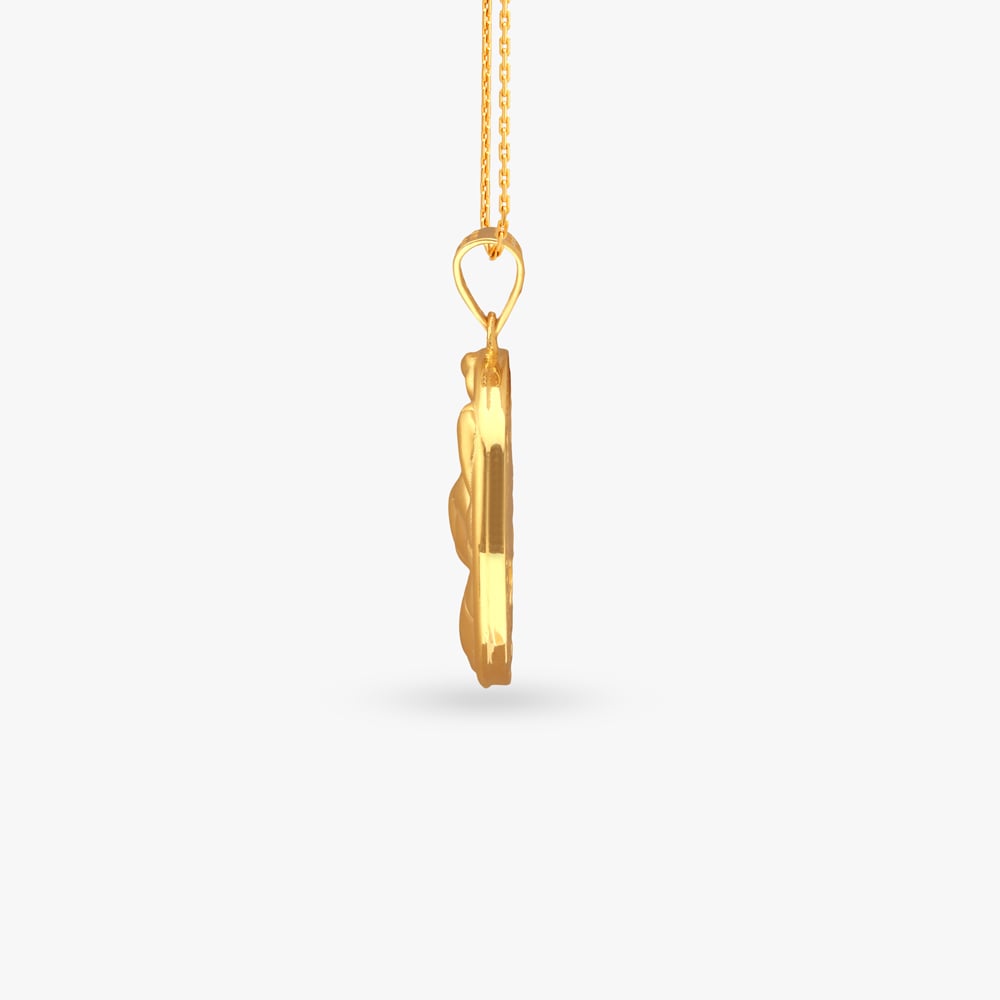 

Cancer Zodiac Gold Pendant