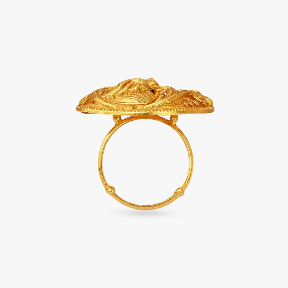 Peacock Scroll Ring,,hi-res image number null