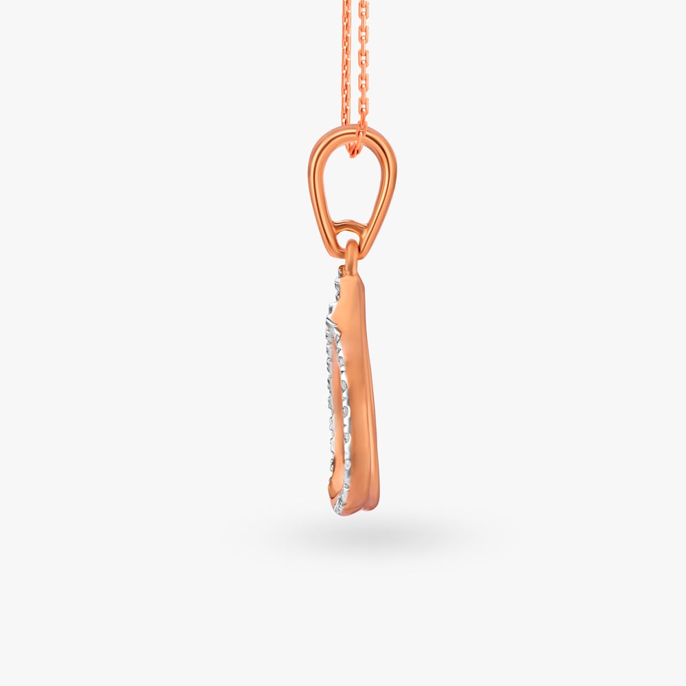 Teardrop Frame Diamond Pendant,,hi-res image number null