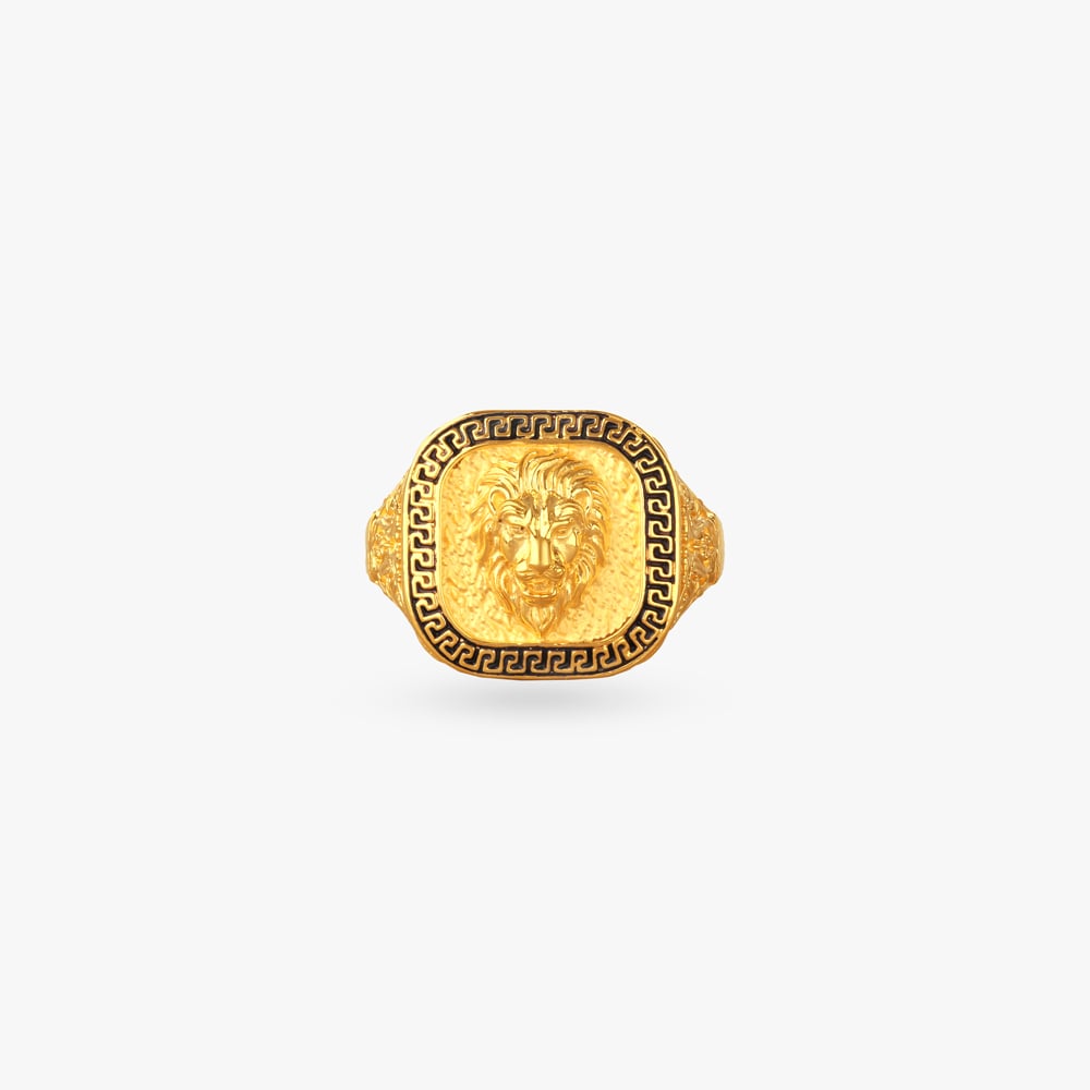 

Majestic Mane Gold Ring for Men