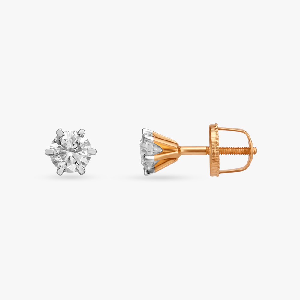 Sparkling Rhythm Celeste Solitaire Stud Earrings,,hi-res image number null