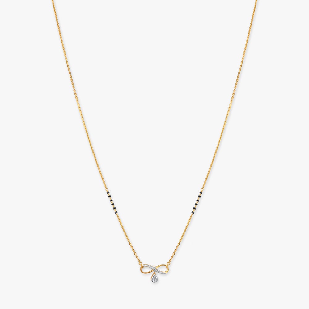 Infinity Spark Diamond Mangalsutra,,hi-res image number null