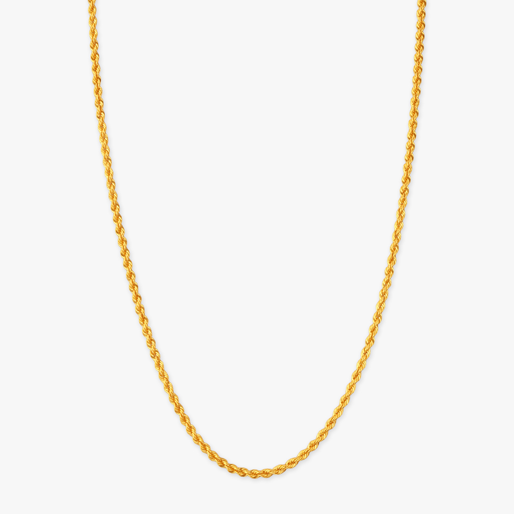 Rope Twist Gold Chain,,hi-res image number null