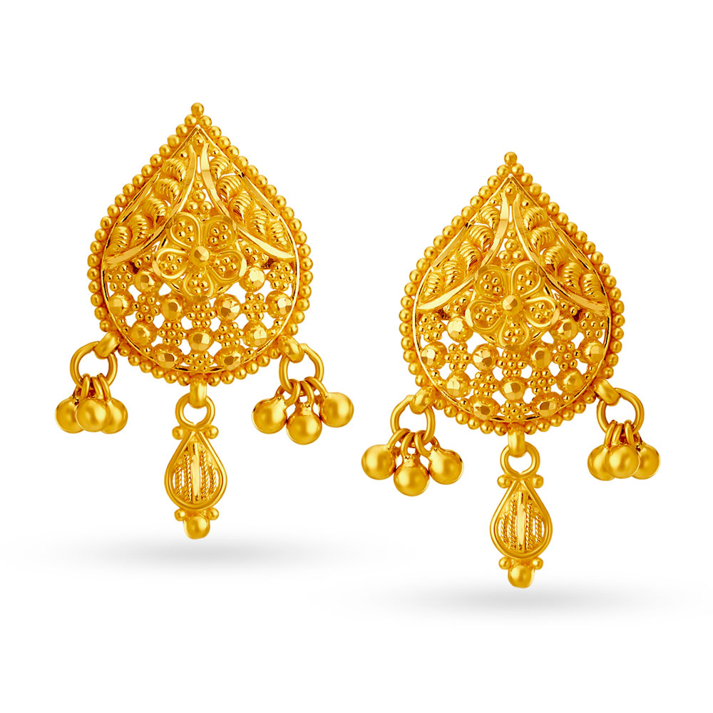 Stately Gold Nakashi Necklace Set for the Tamil Bride,,hi-res image number null