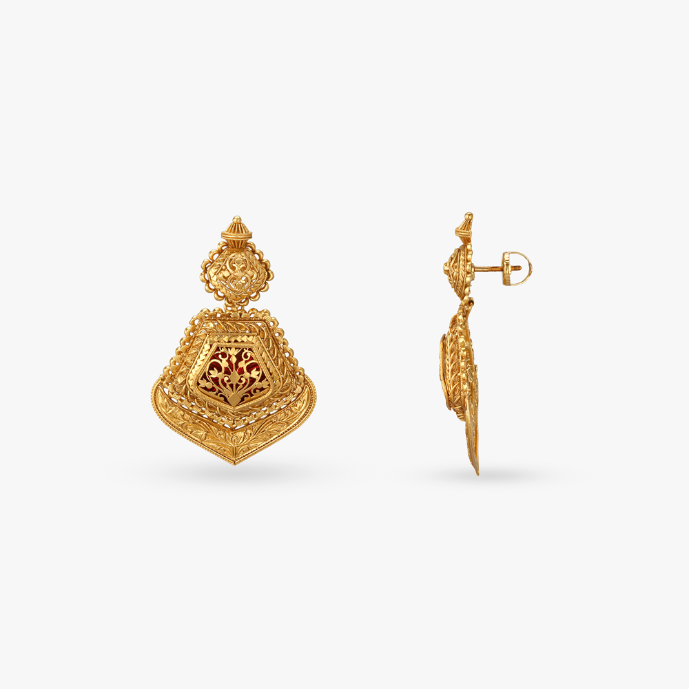 Imperial Beauty Gold Necklace Set,,hi-res image number null