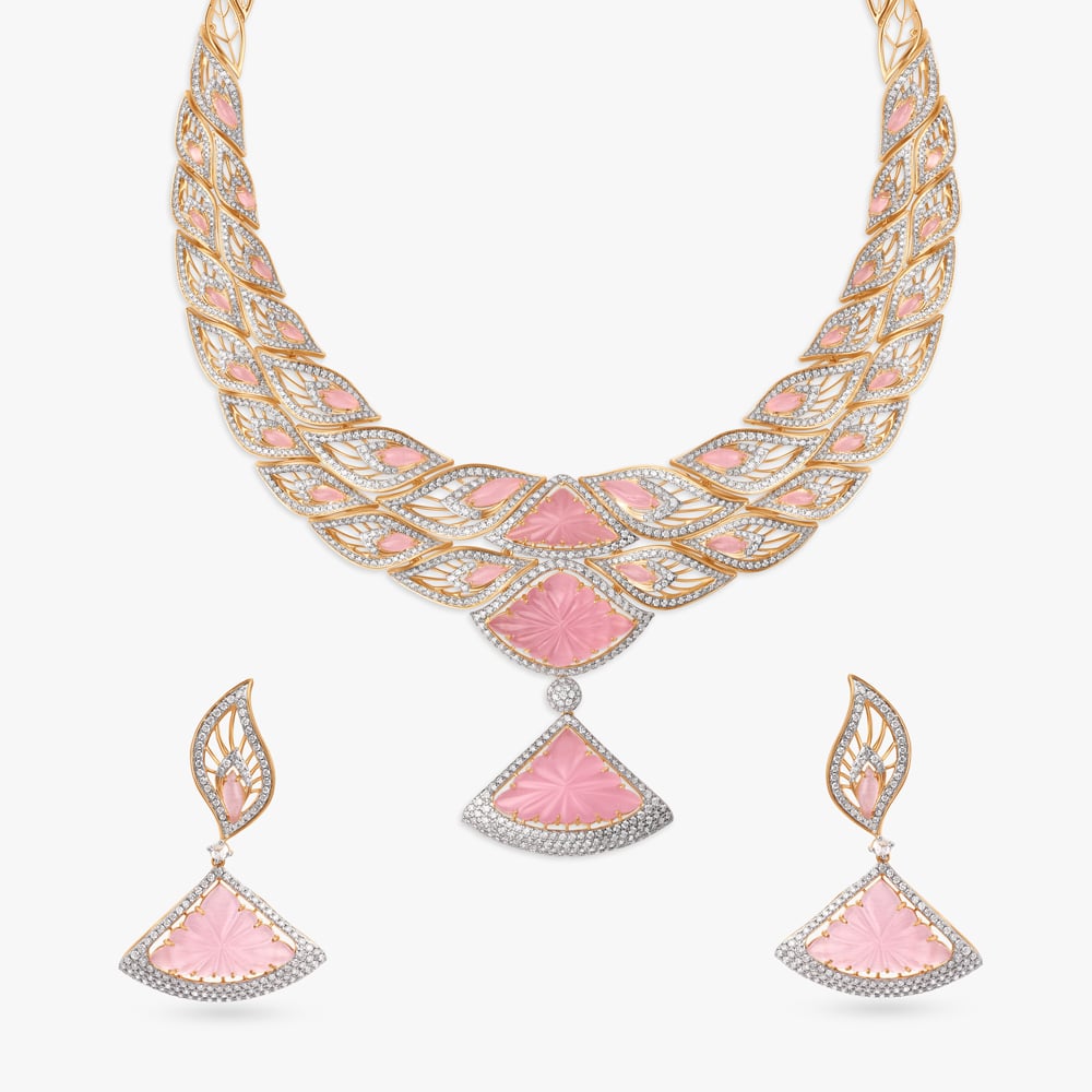 Mesmerising Diamond Necklace Set