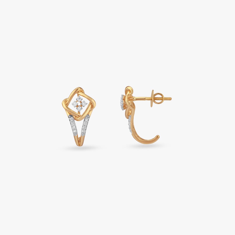 

Fluid Bloom Diamond Stud Earrings