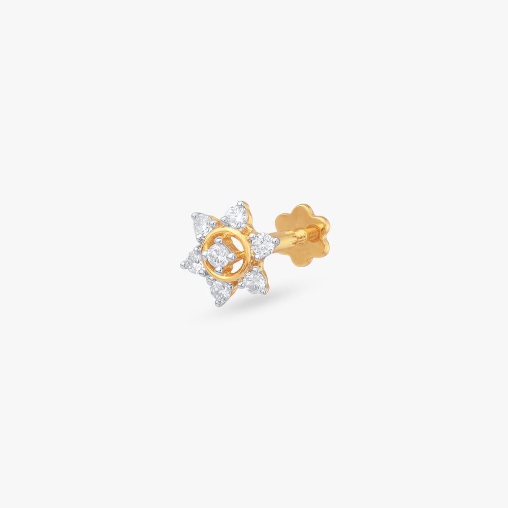 

Starburst Glow Diamond Nose Pin