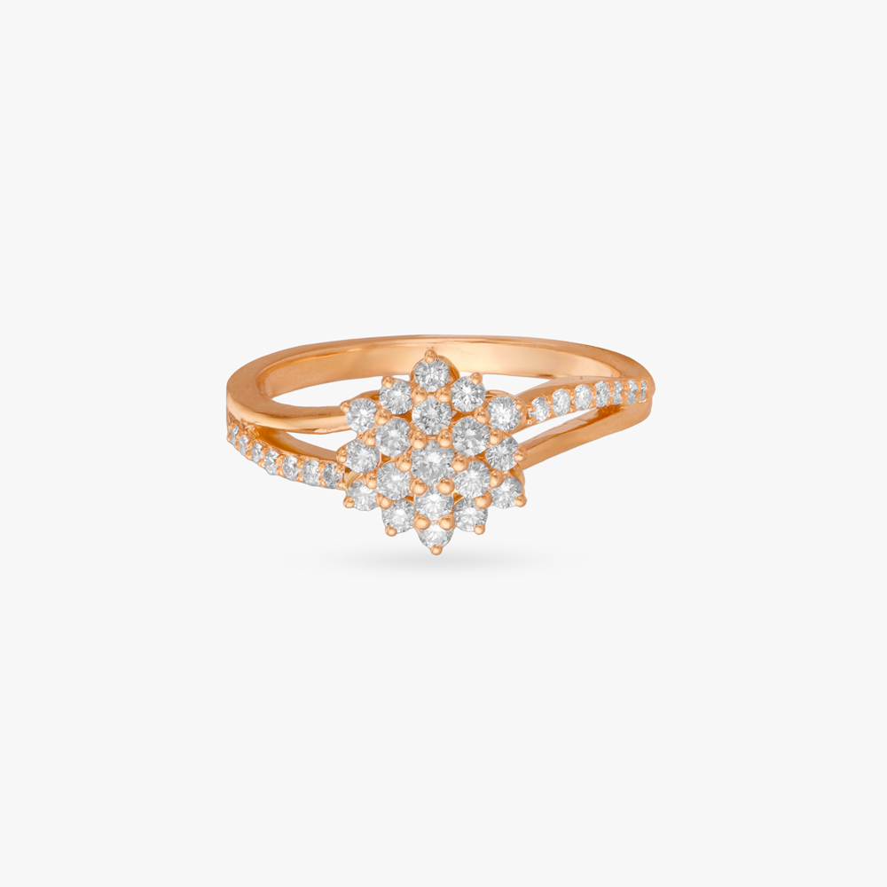 Rosy Gleam Diamond Finger Ring,,hi-res image number null