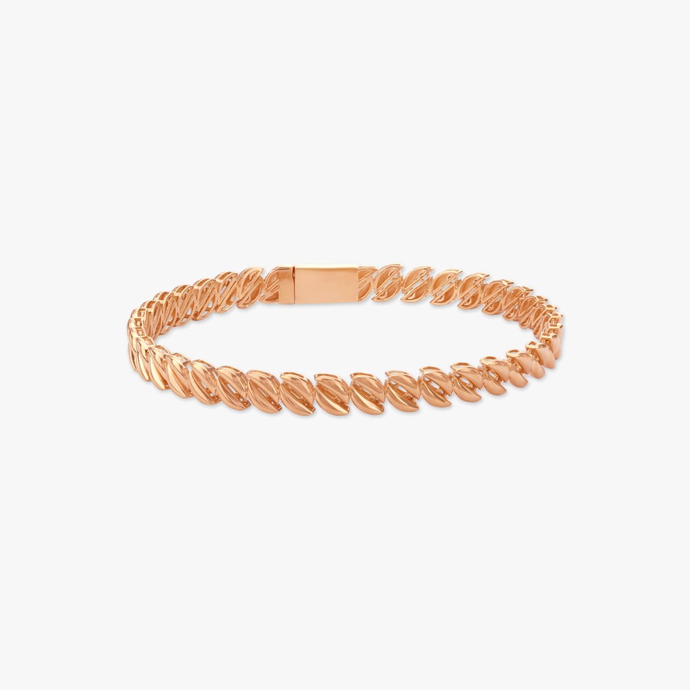 Curl Link Gold Bracelet,,hi-res image number null