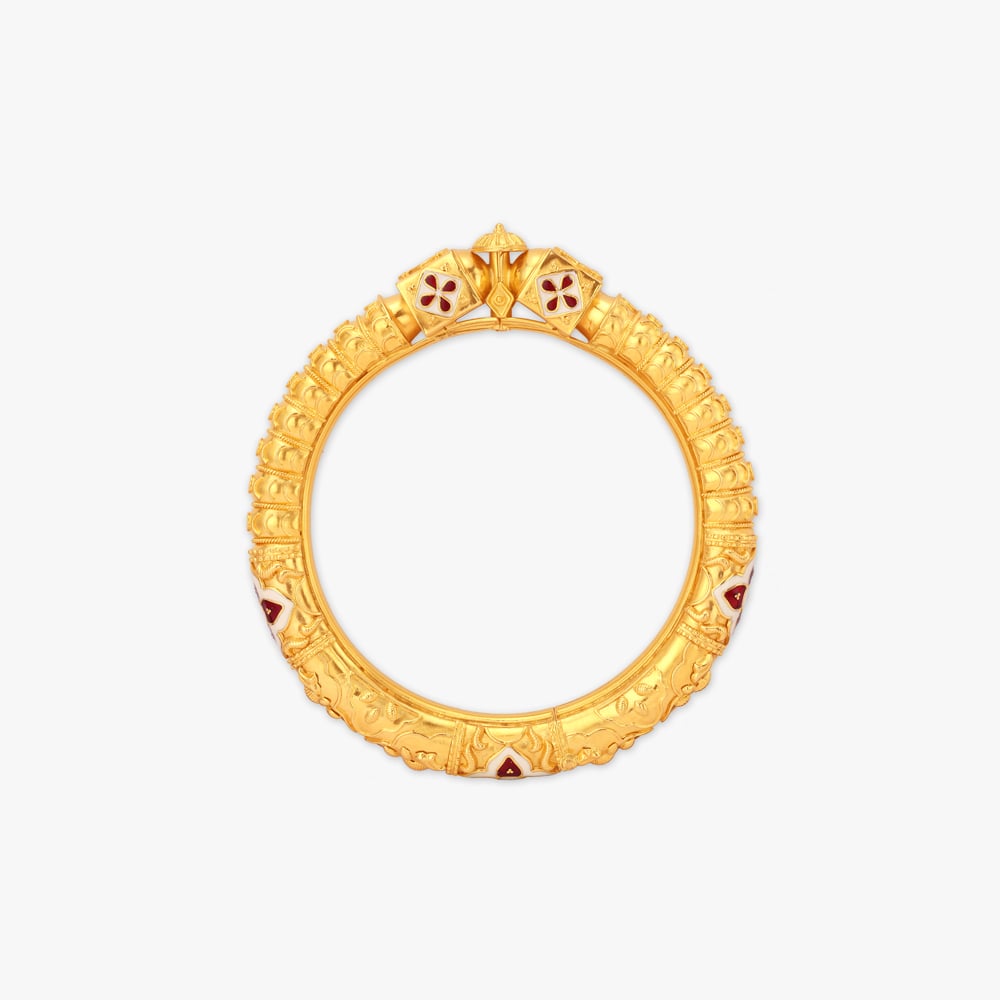 Nakshi Noor Solid Bala Gold Bangles,,hi-res image number null