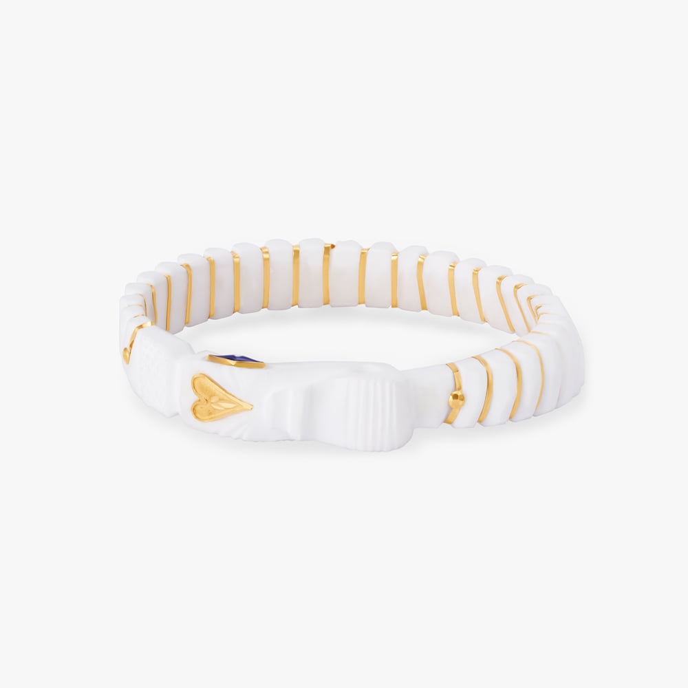 Devotional Elephant Head Shakha Gold Bangles,,hi-res image number null