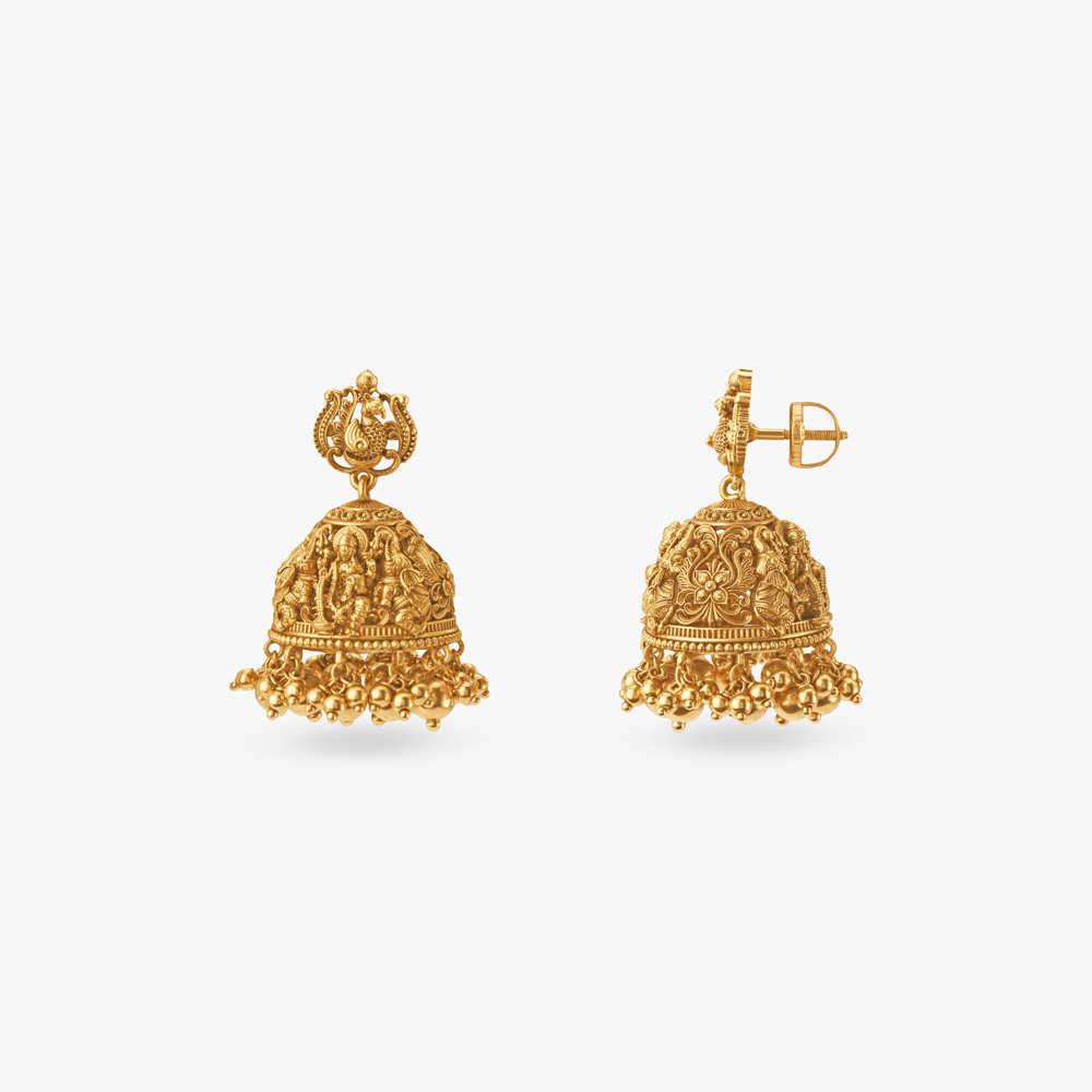 Regal Aura Gold Temple Necklace Set,,hi-res image number null