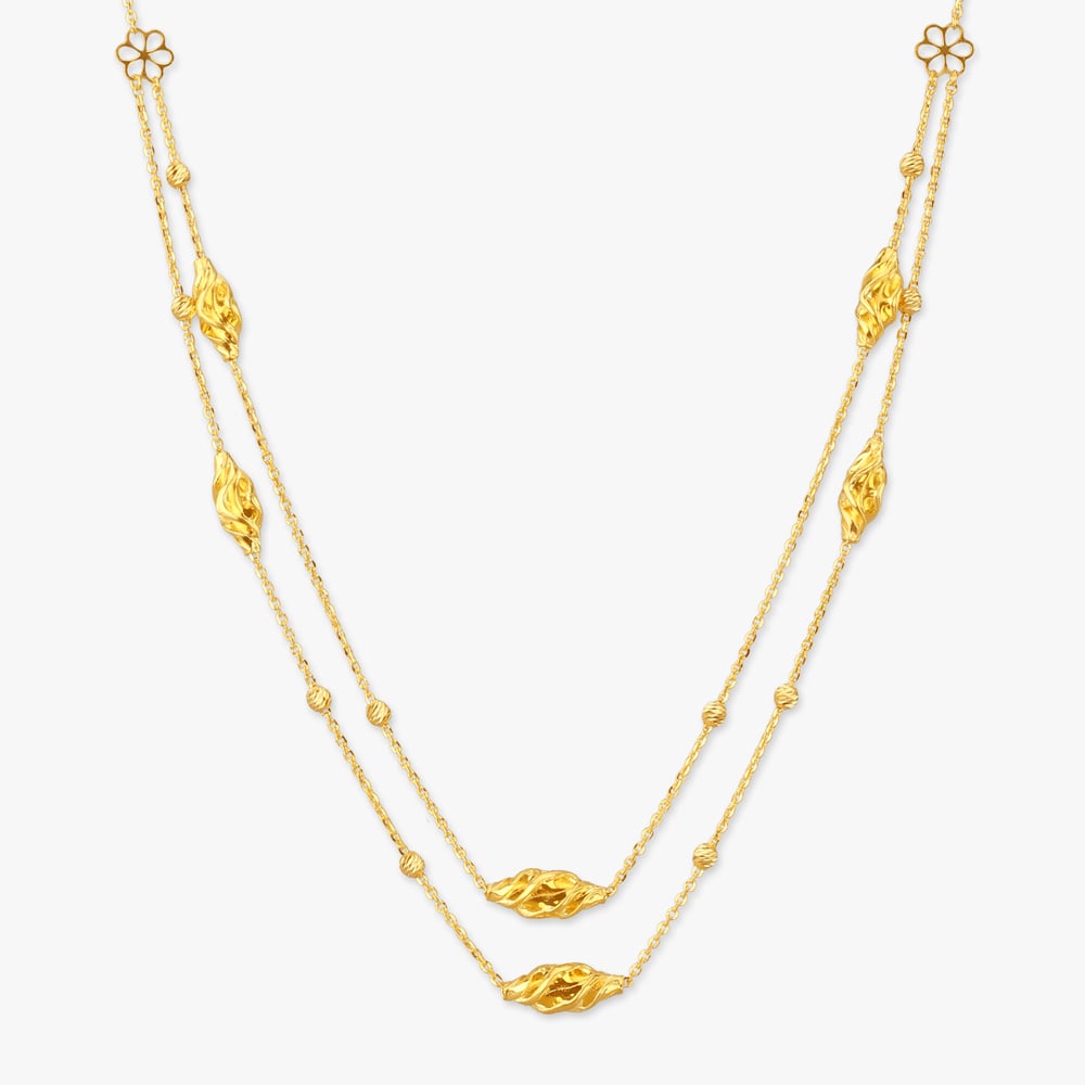 

Dual Strand Gold Necklace