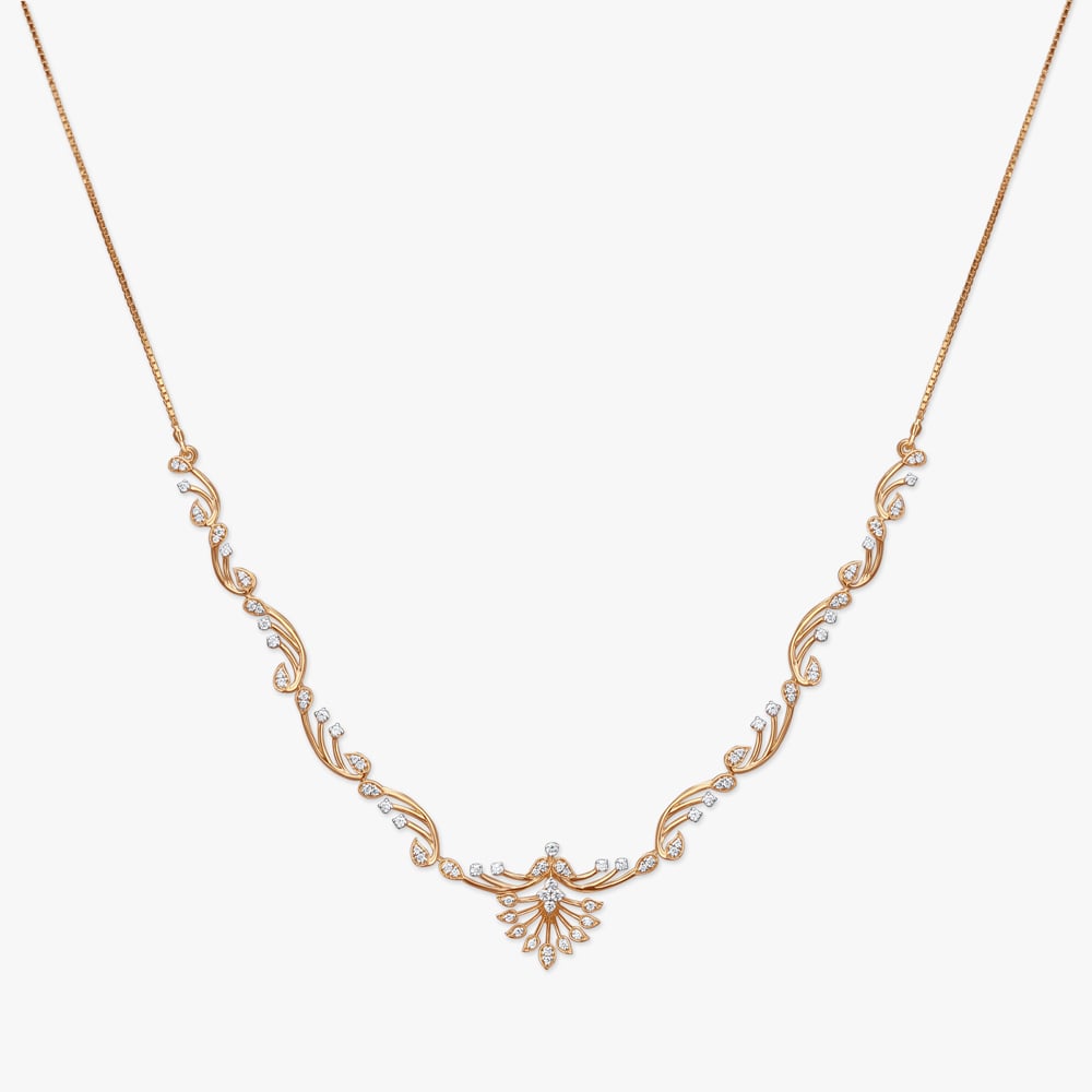 Radiant Swirls Diamond Necklace Set,,hi-res image number null