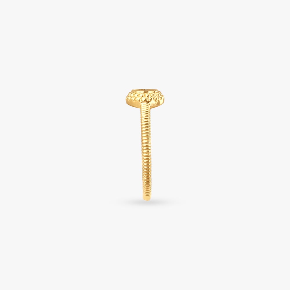 Sunburst Charm Gold Ring,,hi-res image number null