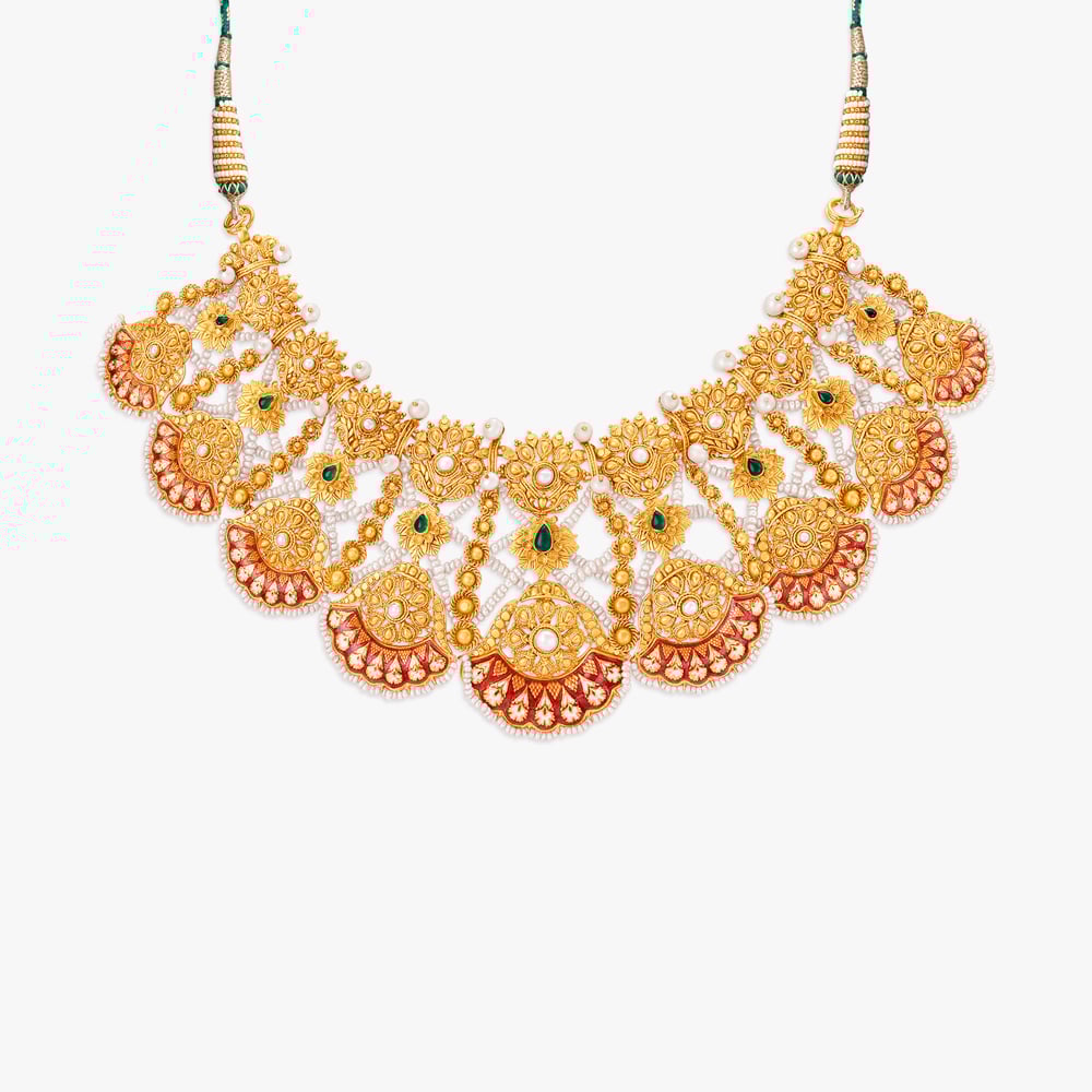 Rust and Radiance Necklace Set,,hi-res image number null