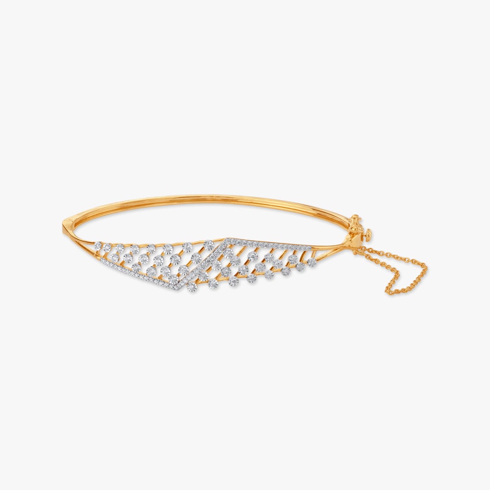 

Dazzle Net Diamond Bangle