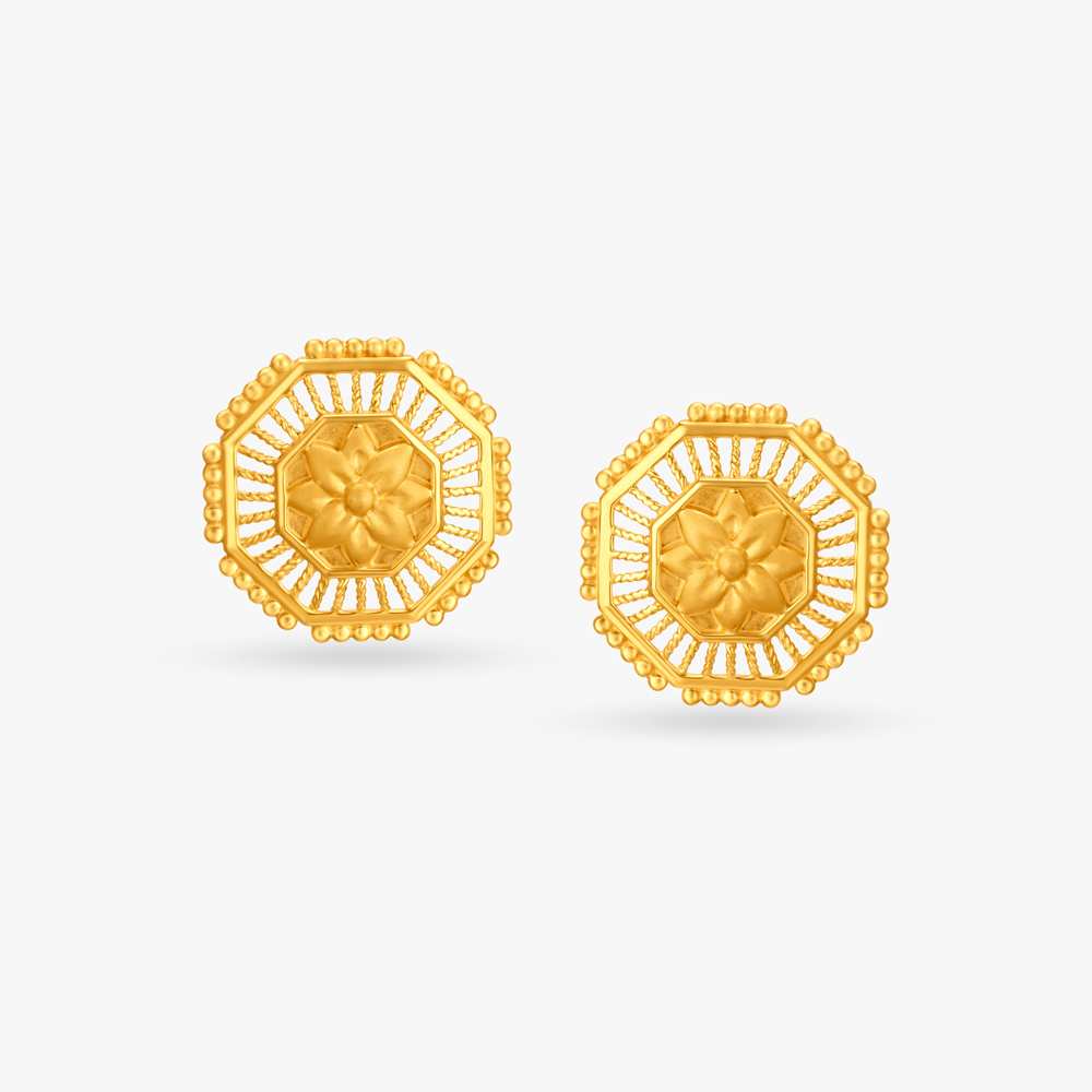 Ravishing Floral Stud Earrings