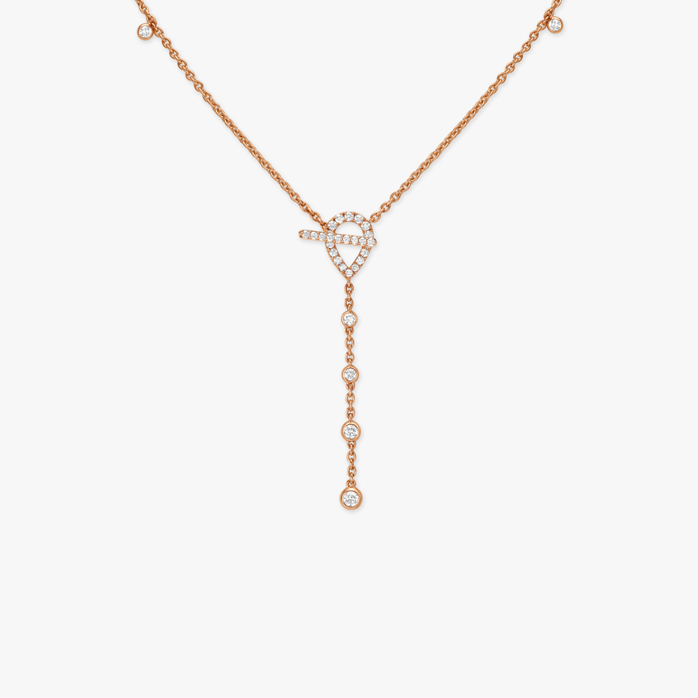 Artistic Slender Diamond Necklace,,hi-res image number null