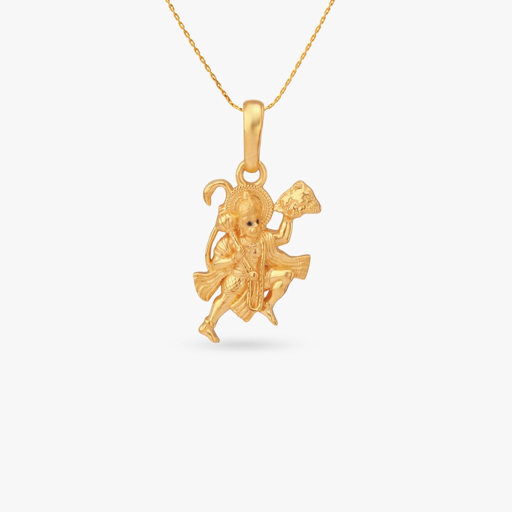 Veer Bajrang Gold Pendant for Men,,hi-res image number null