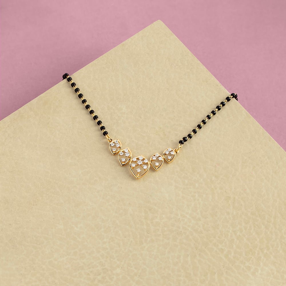 Enchanted Essence Gold and Diamond Mangalsutra,,hi-res image number null