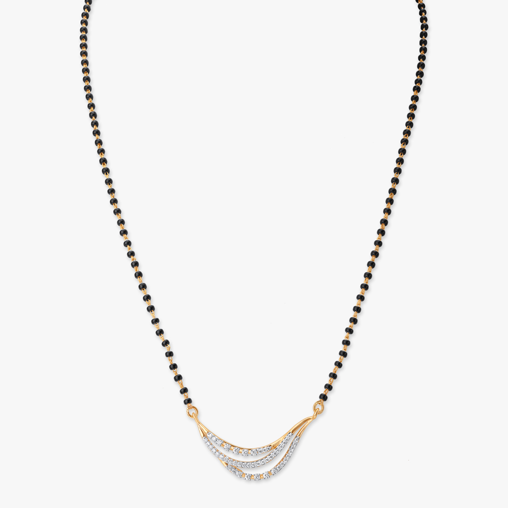 Delicate Chic Diamond Mangalsutra,,hi-res image number null