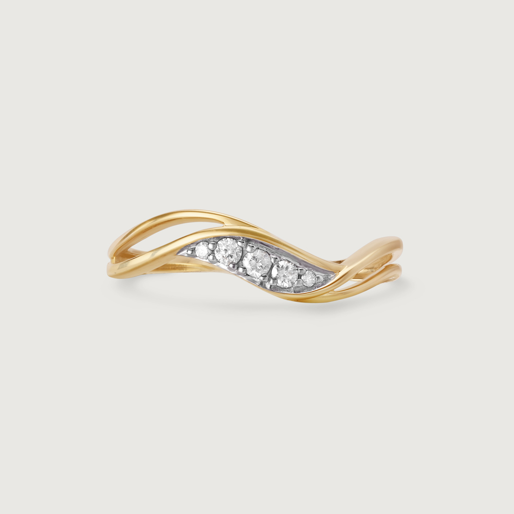 Eternal Flow 14 Kt Gold & Diamond Ring,,hi-res image number null